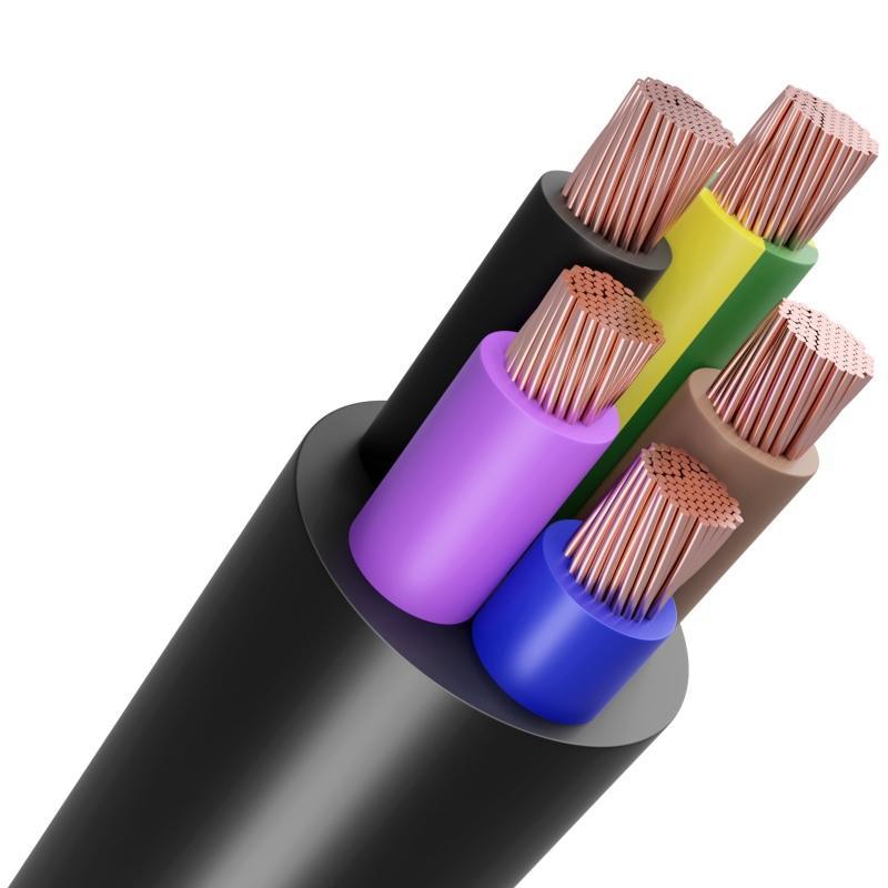 5 core Cabtyre black 2.5mm x100m