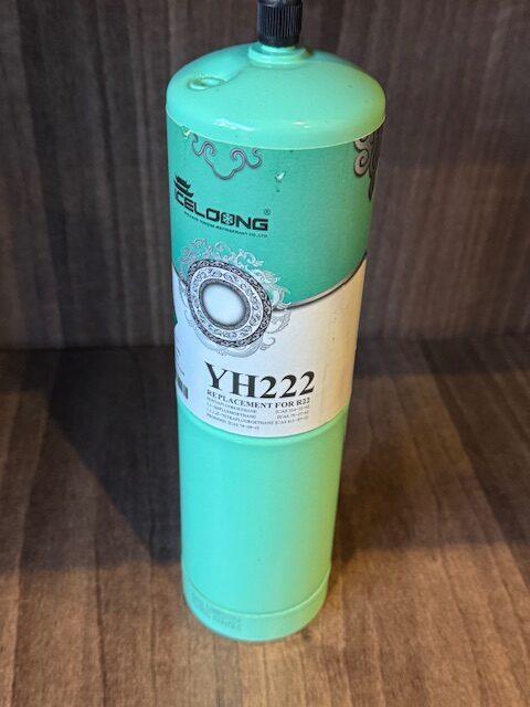 Refrigerant gas YH222 replacement for R22 canister